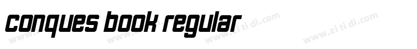Conques Book Regular字体转换